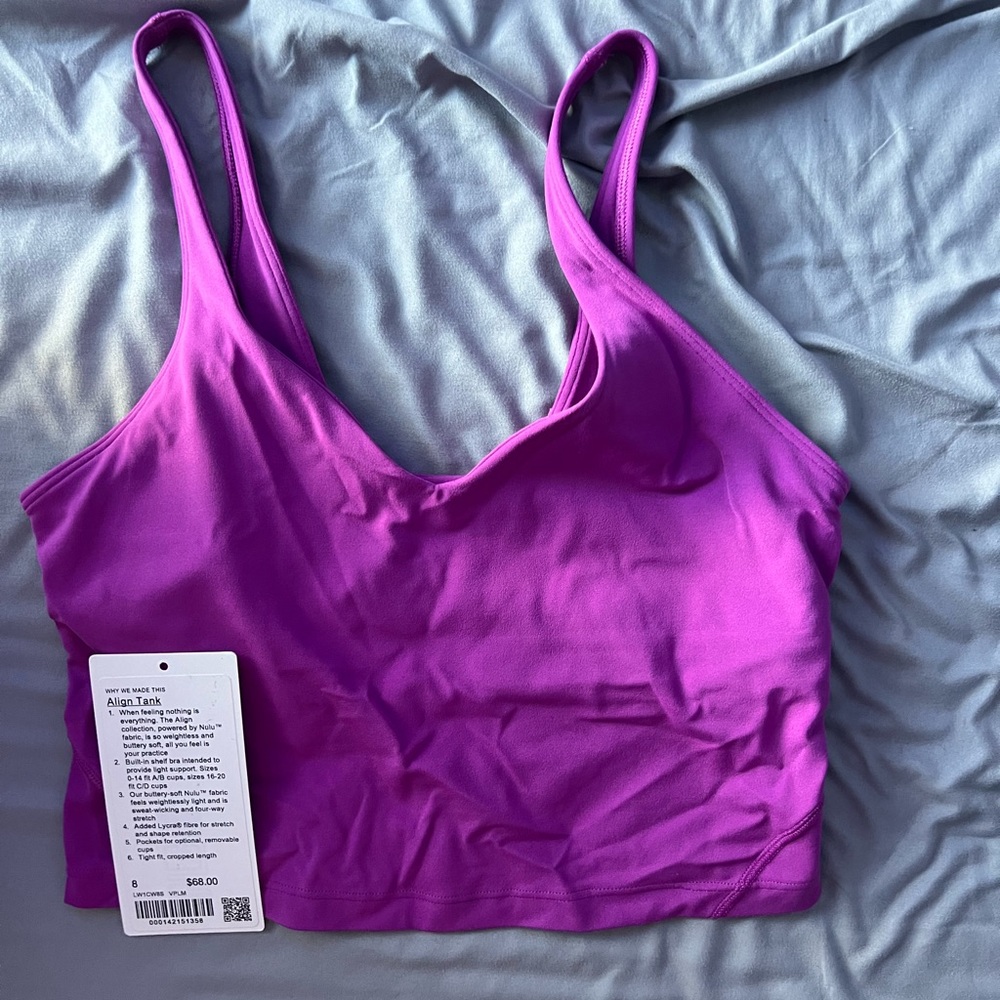 Lululemon vivid plum align tank